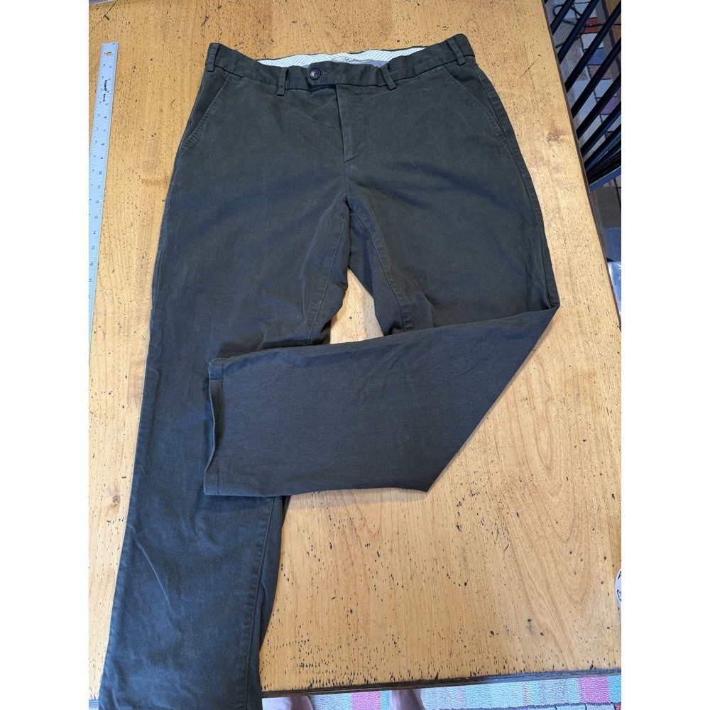 SUITSUPPLY Porto Trousers Green Men's UK‎ 50 W/34x27Chino